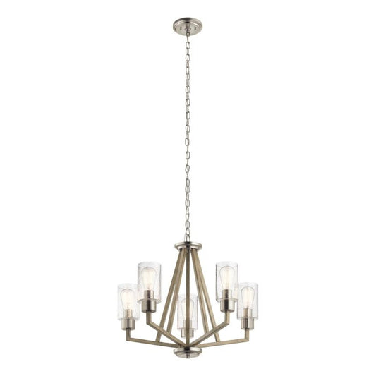 Kichler Deryn 5-Light Distressed Antique Grey Modern Chandelier