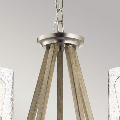 Kichler Deryn 5-Light Distressed Antique Grey Modern Chandelier