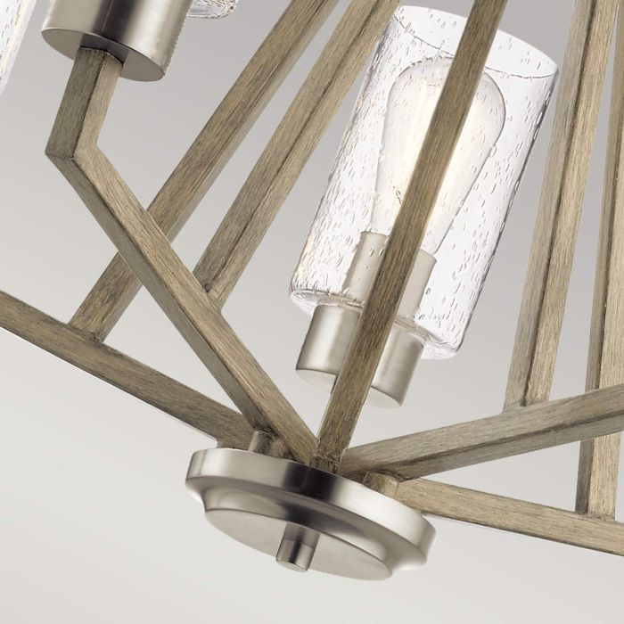 Kichler Deryn 5-Light Distressed Antique Grey Modern Chandelier