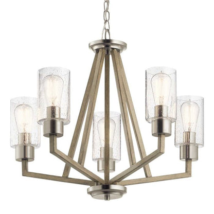 Kichler Deryn 5-Light Distressed Antique Grey Modern Chandelier