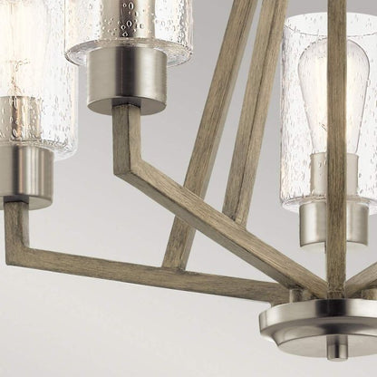 Kichler Deryn 5-Light Distressed Antique Grey Modern Chandelier