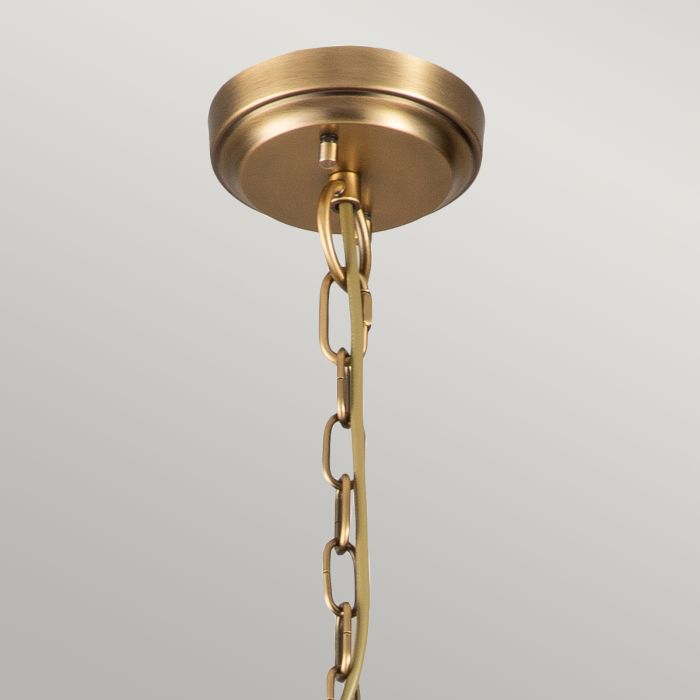 Kichler Deryn 5-Light Natural Brass Modern Chandelier