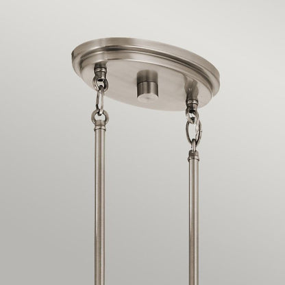 Kichler Grand Bank 5-Light Distressed Antique Grey Linear Island Chandelier