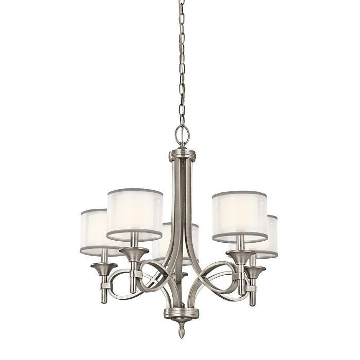 Kichler Lacey 5-Light Antique Pewter Modern Chandelier