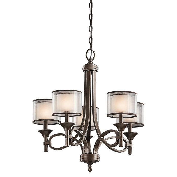 Kichler Lacey 5-Light Mission Bronze Modern Chandelier
