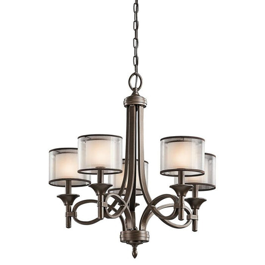 Kichler Lacey 5-Light Mission Bronze Modern Chandelier
