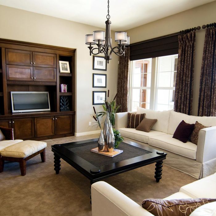 Kichler Lacey 5-Light Mission Bronze Modern Chandelier