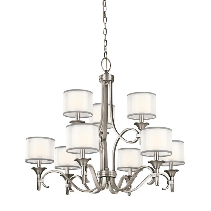 Kichler Lacey 9-Light Antique Pewter Modern Chandelier