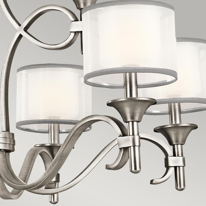 Kichler Lacey 9-Light Antique Pewter Modern Chandelier