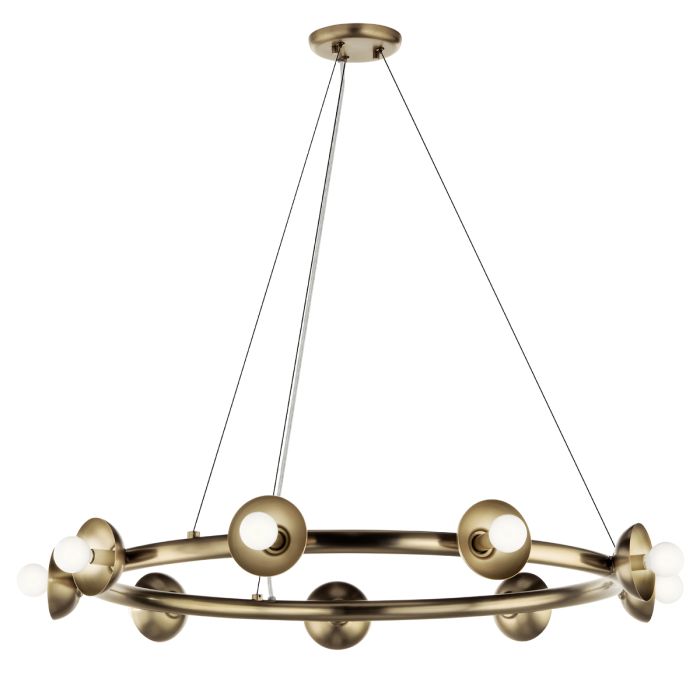 Kichler Palta 9-Light Champagne Bronze Ring Chandelier