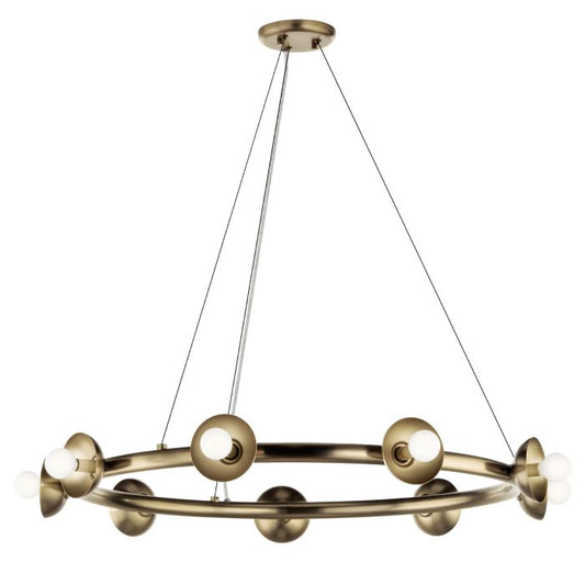 Kichler Palta 9-Light Champagne Bronze Ring Chandelier
