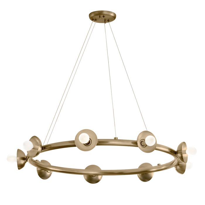 Kichler Palta 9-Light Champagne Bronze Ring Chandelier