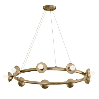 Kichler Palta 9-Light Champagne Bronze Ring Chandelier