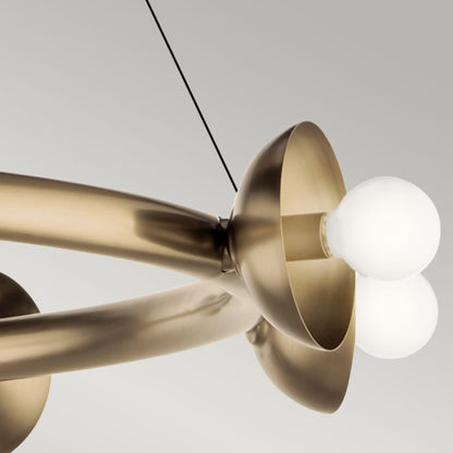 Kichler Palta 9-Light Champagne Bronze Ring Chandelier