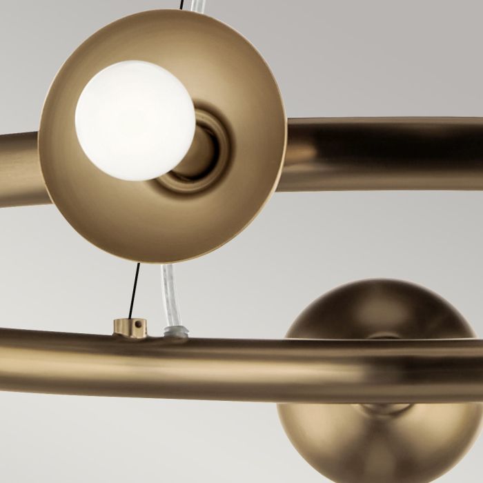 Kichler Palta 9-Light Champagne Bronze Ring Chandelier