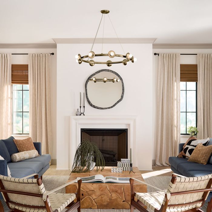 Kichler Palta 9-Light Champagne Bronze Ring Chandelier