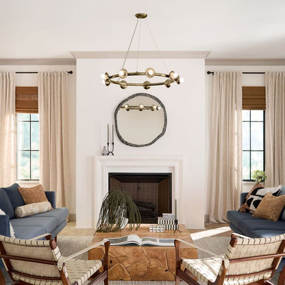 Kichler Palta 9-Light Champagne Bronze Ring Chandelier