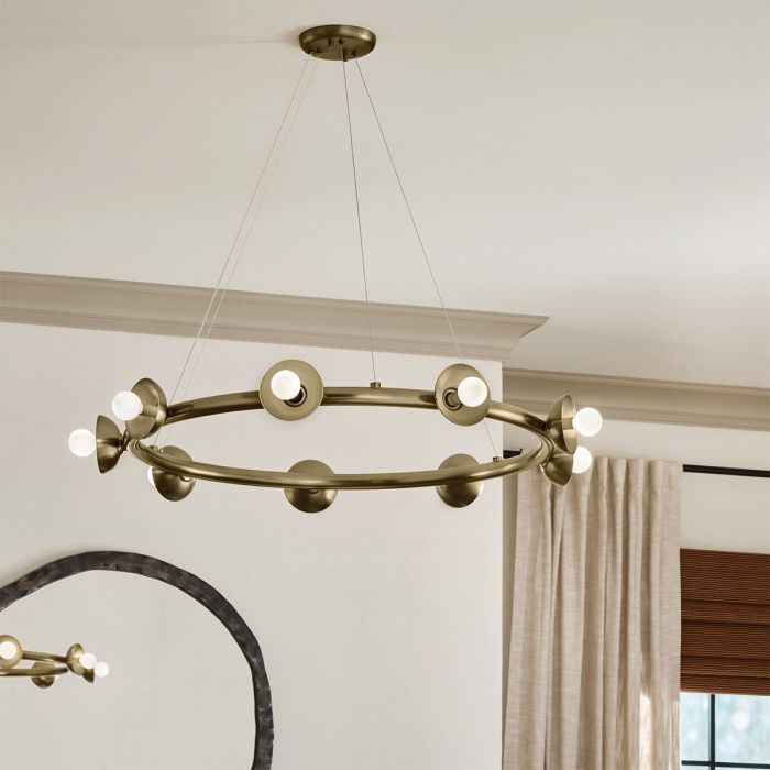 Kichler Palta 9-Light Champagne Bronze Ring Chandelier