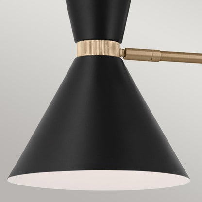 Kichler Phix 4-Light Champagne Bronze & Black Linear Up/Down Island Chandelier