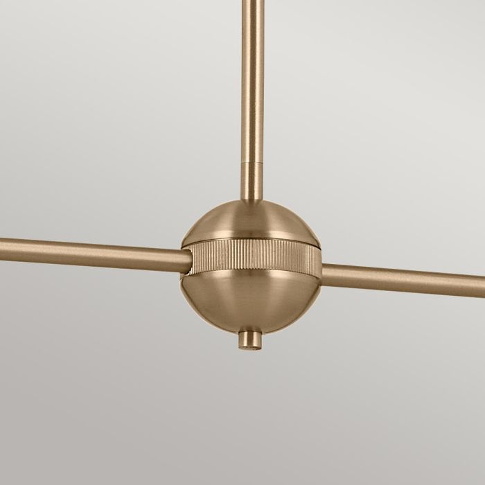 Kichler Phix 4-Light Champagne Bronze & Black Linear Up/Down Island Chandelier