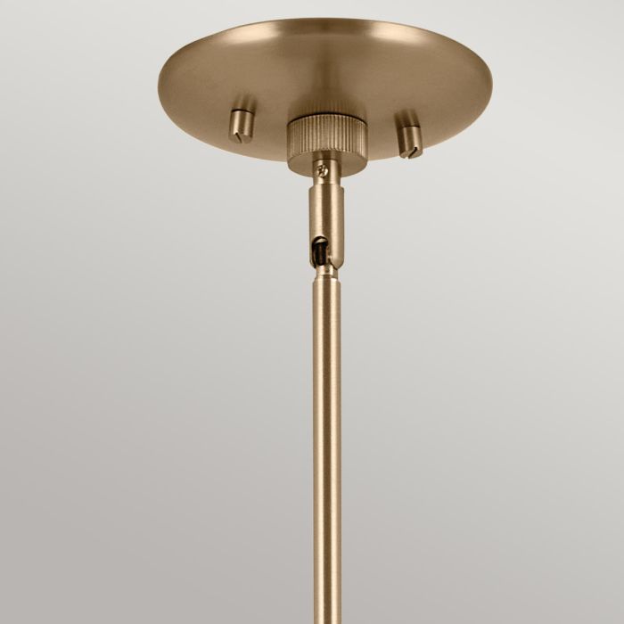 Kichler Phix 4-Light Champagne Bronze & Black Linear Up/Down Island Chandelier