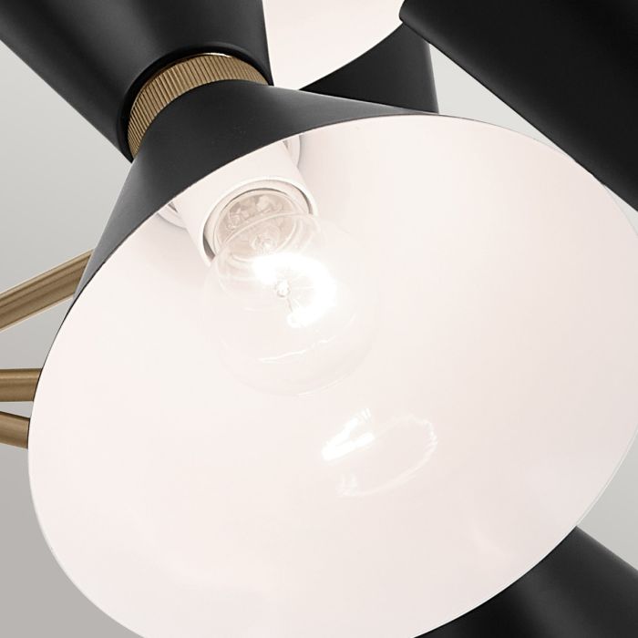 Kichler Phix 12-Light Champagne Bronze & Black Up/Down Modern Chandelier