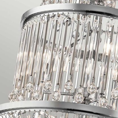 Kichler Piper 18-Light Polished Chrome Glass Chandelier