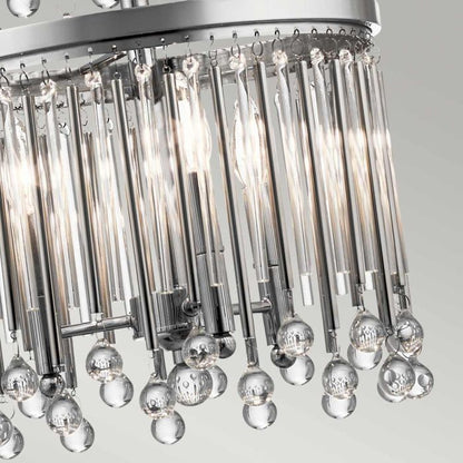 Kichler Piper 18-Light Polished Chrome Glass Chandelier