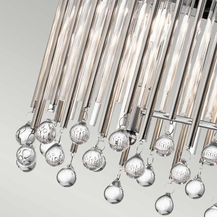 Kichler Piper 6-Light Polished Chrome Oval Island Chandelier
