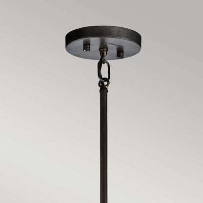 Kichler Rocklyn 3-Light Raw Steel Cage Chandelier