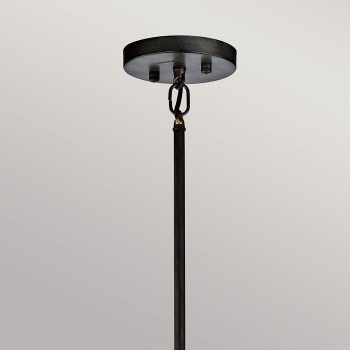 Kichler Rocklyn 6-Light Raw Steel Cage Chandelier