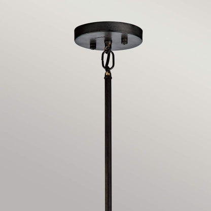 Kichler Rocklyn 6-Light Raw Steel Cage Chandelier