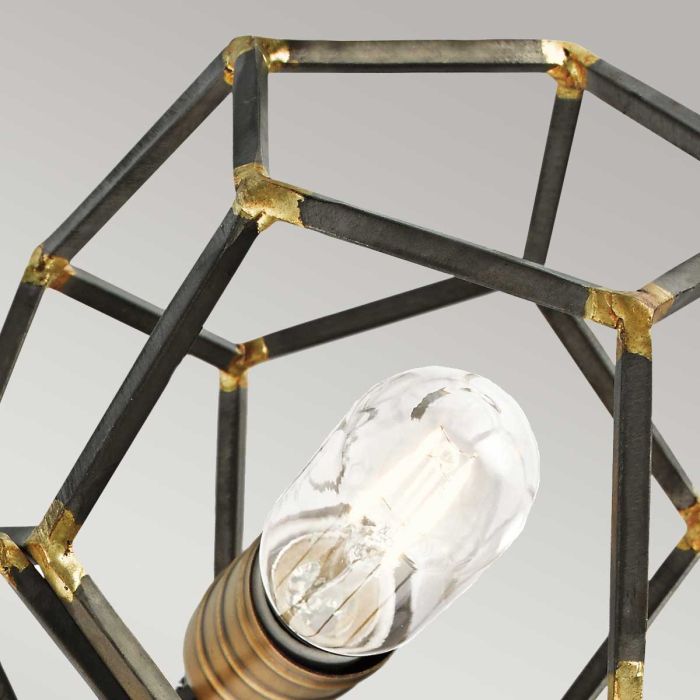 Kichler Rocklyn 6-Light Raw Steel Cage Chandelier