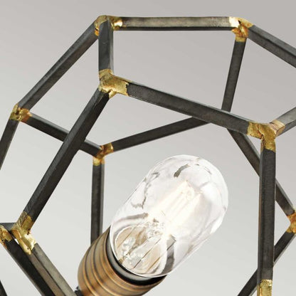 Kichler Rocklyn 6-Light Raw Steel Cage Chandelier