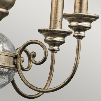 Kichler Rosalie 5-Light Sterling Gold Mini Candle Chandelier