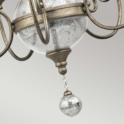 Kichler Rosalie 5-Light Sterling Gold Candle Chandelier