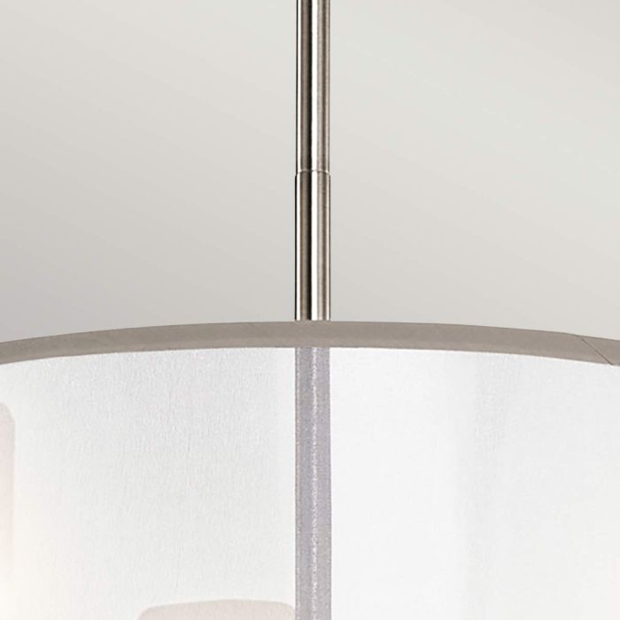 Kichler Saldana 3-Light Classic Pewter LED Drum Chandelier