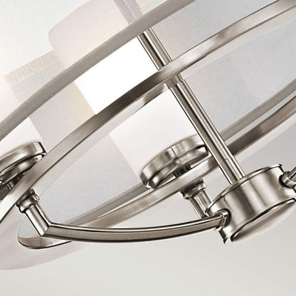 Kichler Saldana 3-Light Classic Pewter LED Drum Chandelier