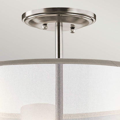 Kichler Saldana 3-Light Classic Pewter LED Drum Chandelier