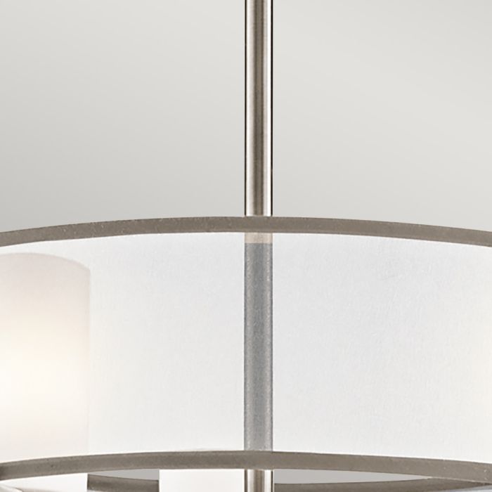 Kichler Saldana 5-Light Classic Pewter LED Drum Chandelier