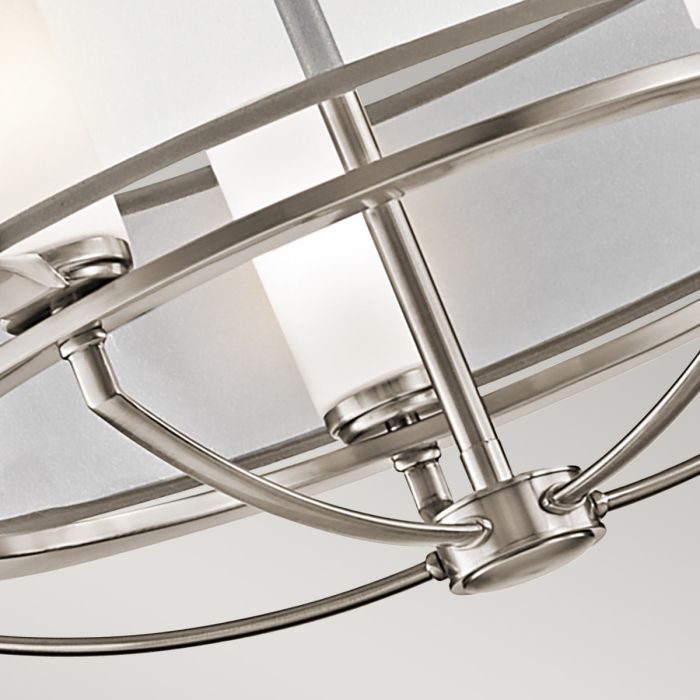 Kichler Saldana 5-Light Classic Pewter LED Drum Chandelier