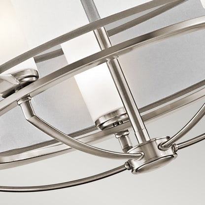 Kichler Saldana 5-Light Classic Pewter LED Drum Chandelier