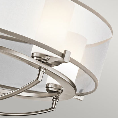 Kichler Saldana 5-Light Classic Pewter LED Drum Chandelier