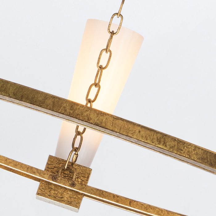 Elstead Lighting Kristy 5-Light Distressed Gold Wagon Wheel Chandelier