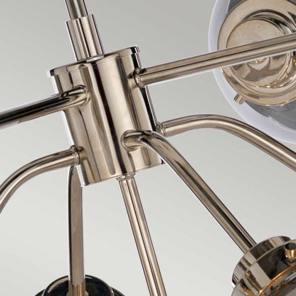 Elstead Lighting Kula 9-Light Polished Nickel Globe Chandelier