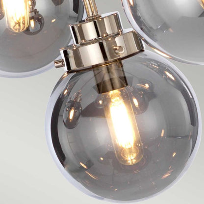 Elstead Lighting Kula 9-Light Polished Nickel Globe Chandelier