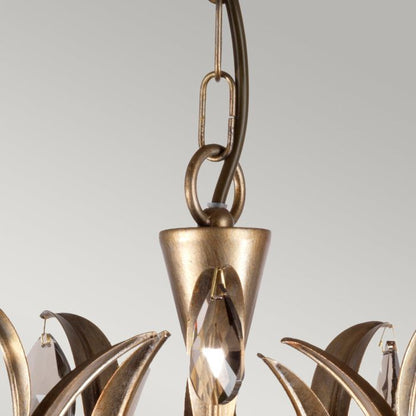 Elstead Lighting Lily 5-Light Bronze Patina Candle Chandelier