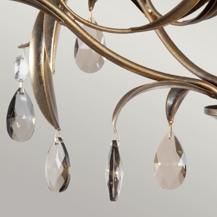 Elstead Lighting Lily 5-Light Bronze Patina Candle Chandelier