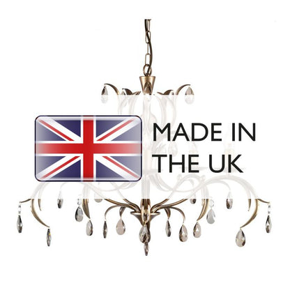 Elstead Lighting Lily 5-Light Bronze Patina Candle Chandelier