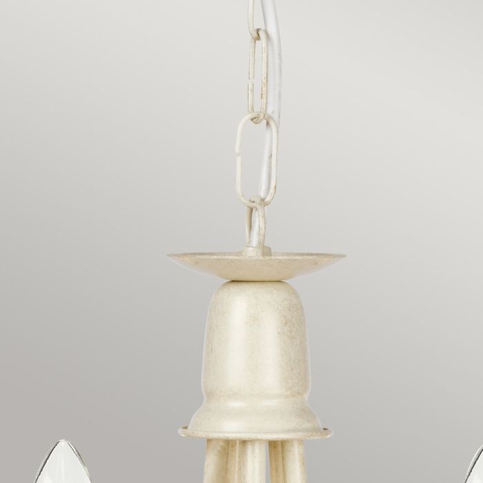 Elstead Lighting Minster 5-Light Ivory with Gold Patina Candle Chandelier